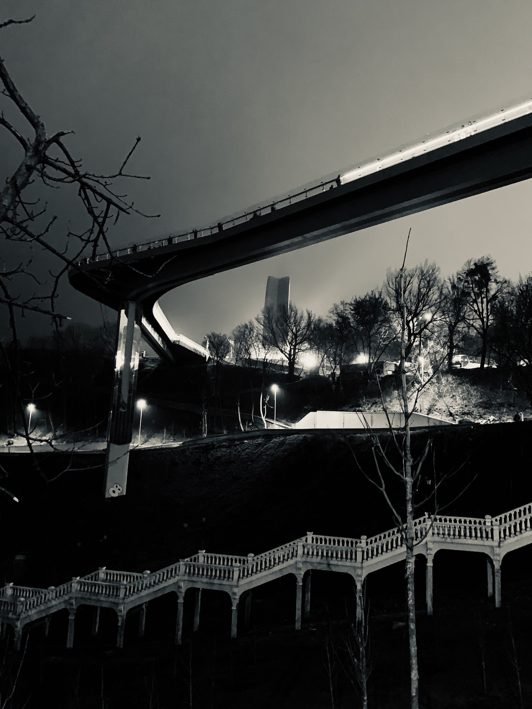 New and Old Walking Bridges